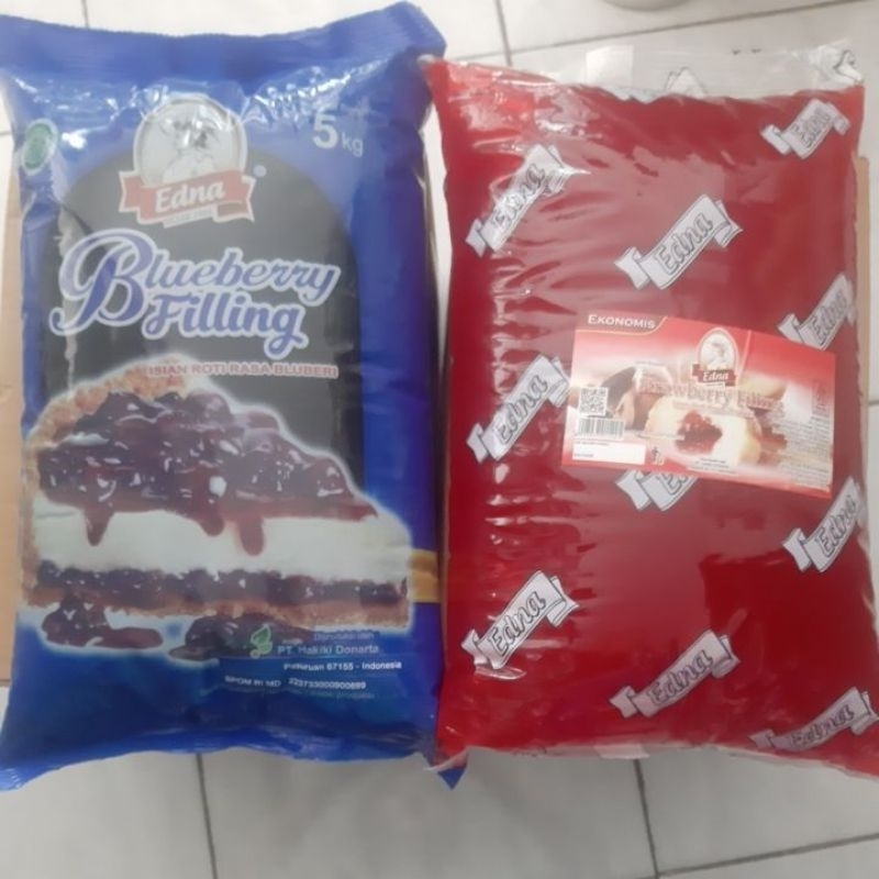 

Edna Filling/Selai Jeli Strawberry Blueberry Melon 5kg ekonomis INSTANT ONLY