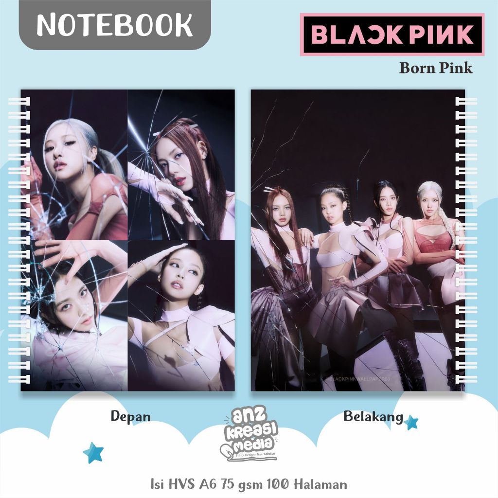 

NOTEBOOK A6 BUKU TULIS SPIRAL - BLACKPINK - BORN PINK - MERCHANDISE KPOP MURAH