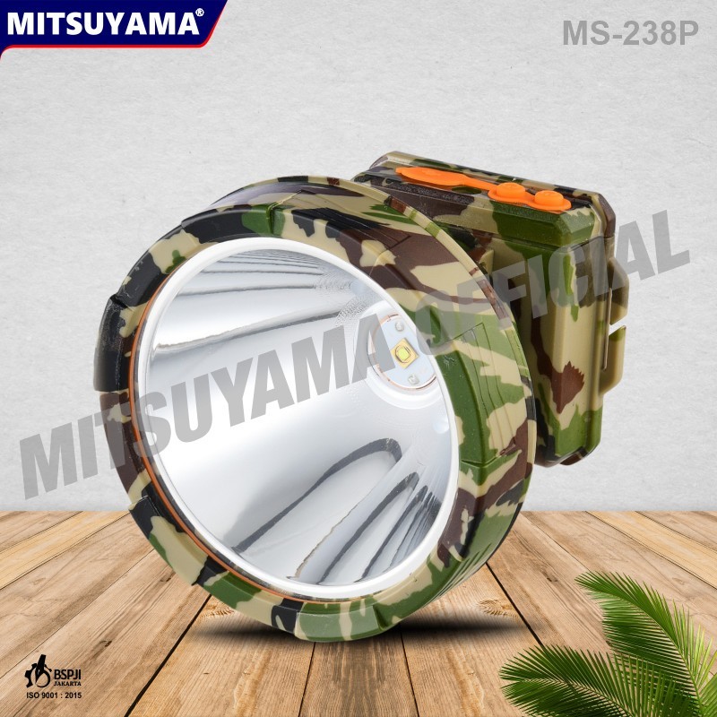 Senter Kepala LED Profesional Cahaya Putih Mitsuyama MS-238P