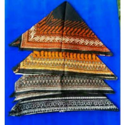Udeng iket Kepala Batik Print Segi Tiga