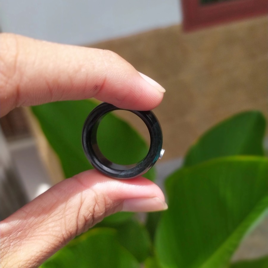 Cincin Black Jade aceh Flat