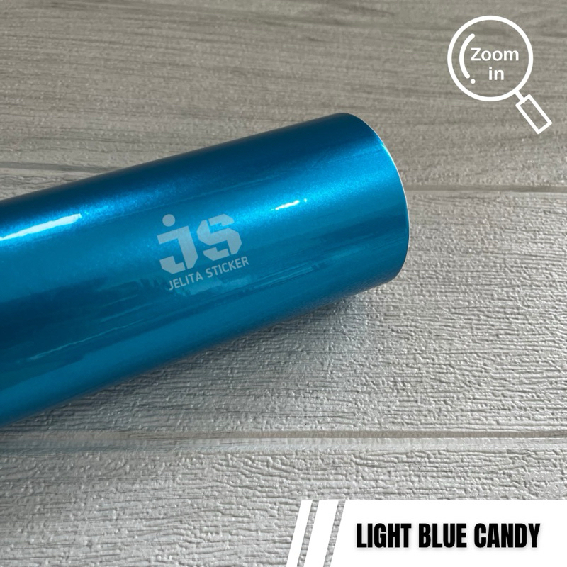Sticker Light Blue Candy #01 / Skotlet Biru Muda Mettalic Glossy / Stiker Biru Muda Metalik Glossy