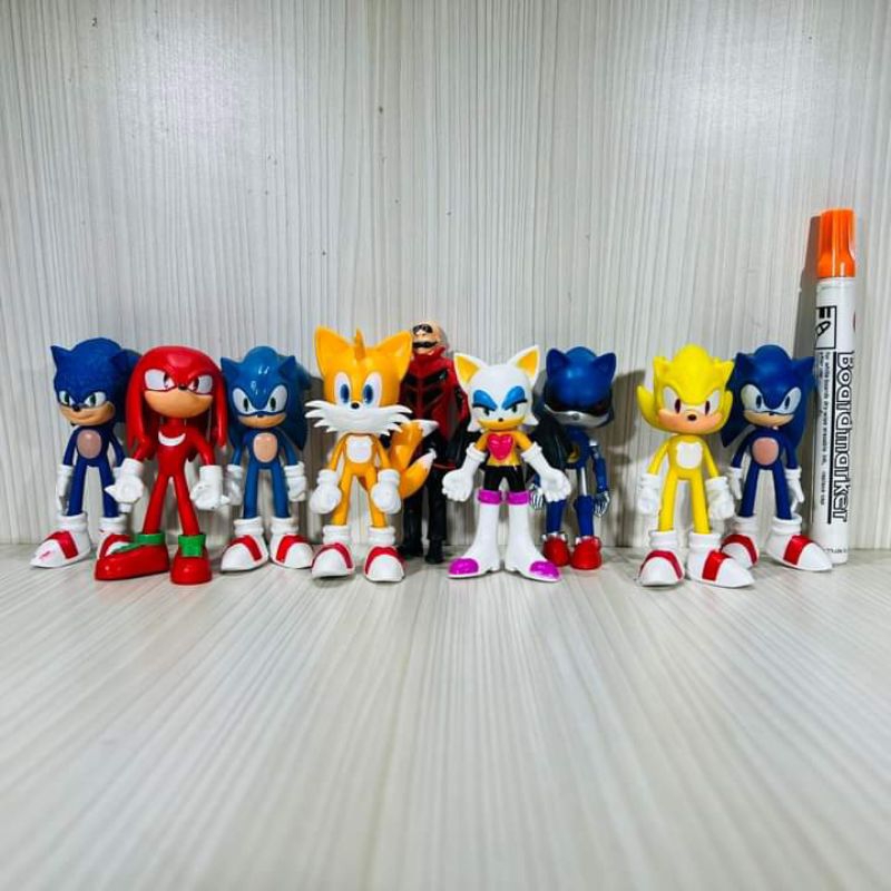 Mainan figure sonic seriessonic the hedgehogtinggi sektiar 4inchartikulasi detailloose packDijual sa