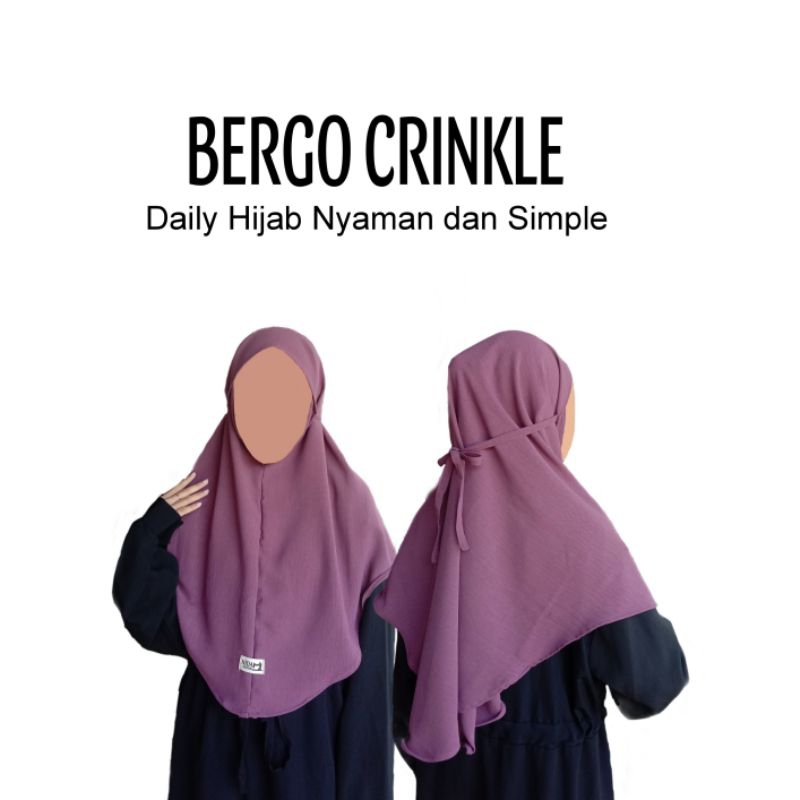 Bergo Crinkle Airflow | Hijab Daily Instan