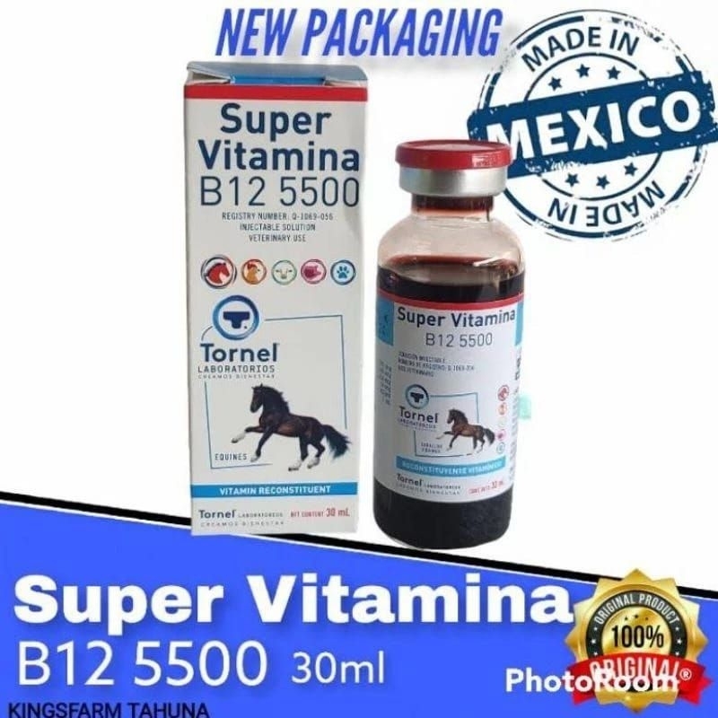 Obat Doping Ayam Aduan Super Vitamin B12 5500 Tornel 30ml Asli Original