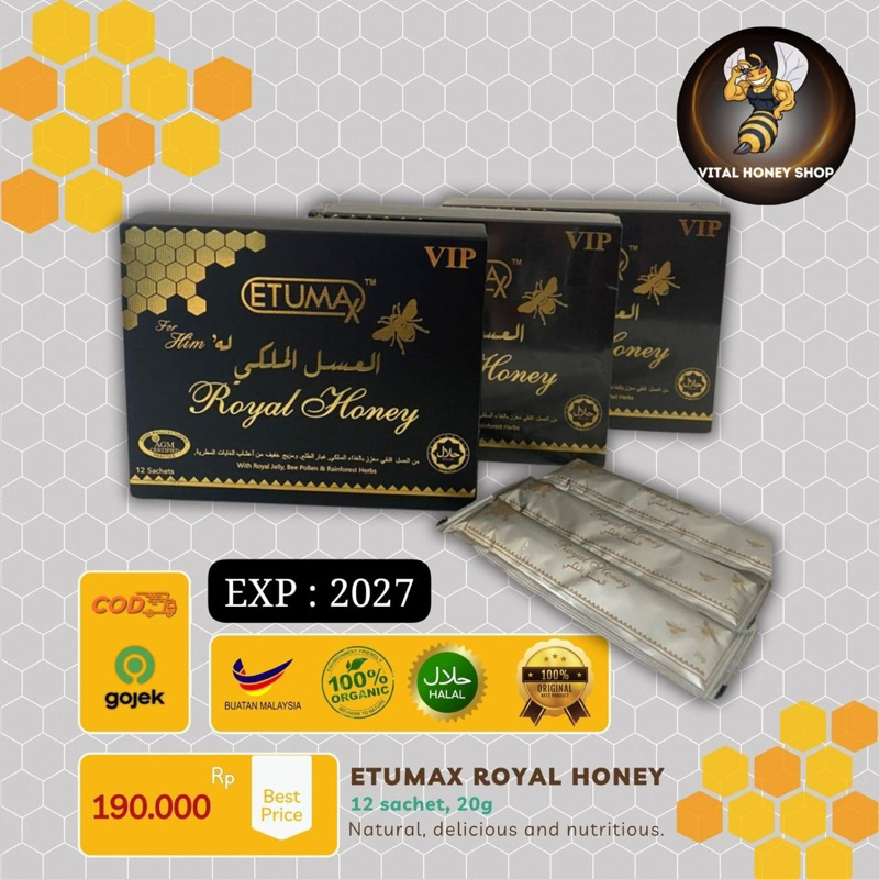 

Etumax Royal Honey For Him 20G 1 Box 12 Sachet