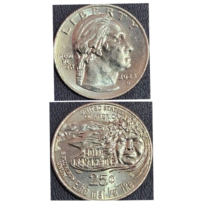 Koin Asing Negara United Amerika Serikat Liberty Commemorative e ho mai ka ika 2023 Luster Bersih Or