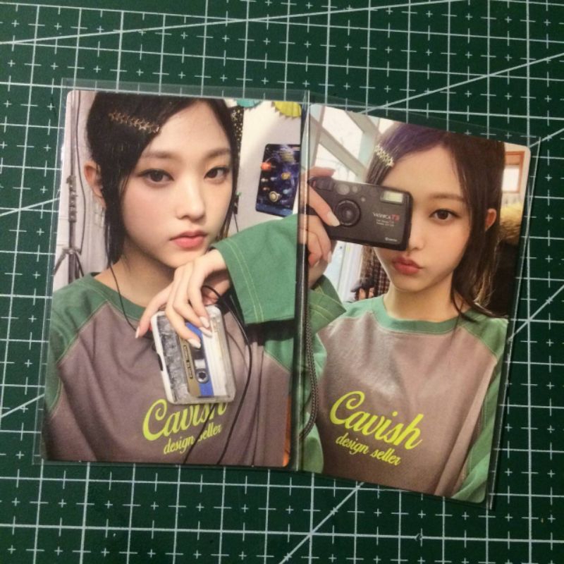 haerin photocard bunnies camp set