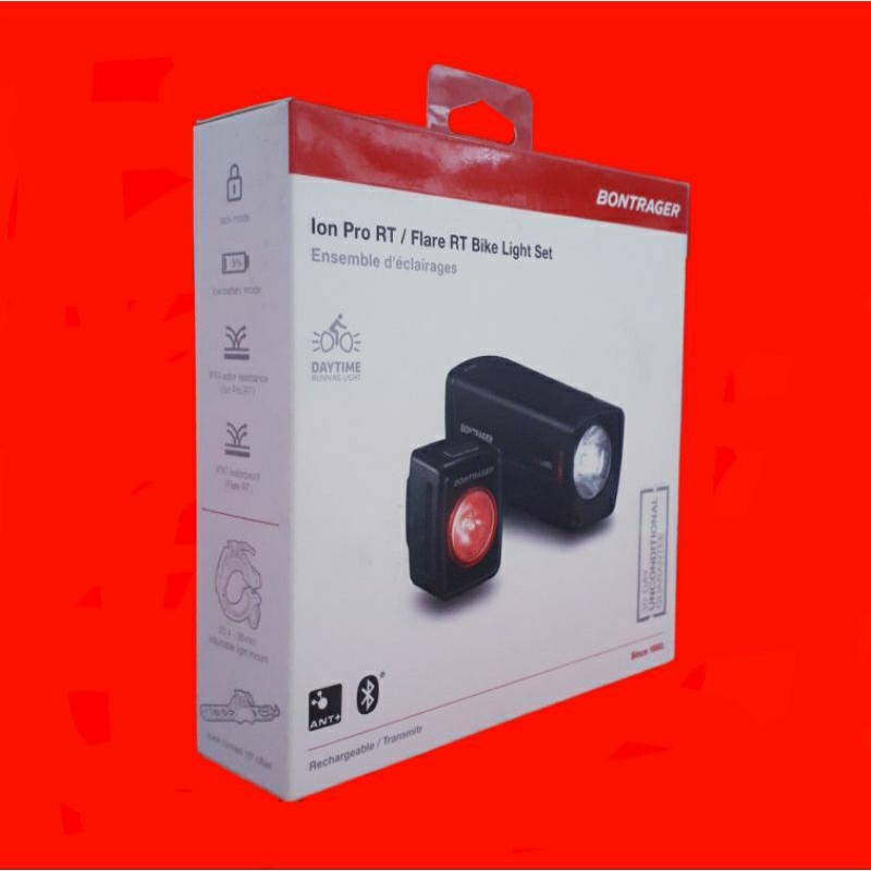 BONTRAGER ION PRO RT + FLARE RT BIKE LIGHT SET -BONTRAGER LAMPU SEPEDA