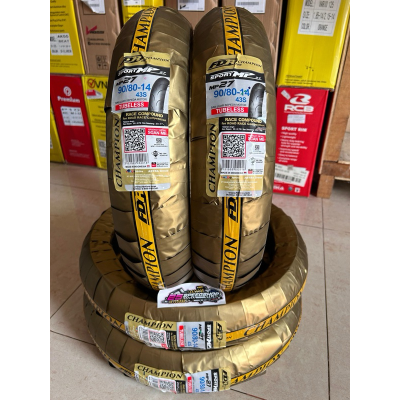 BAN FDR SOFT COMP SPORT MP27 90/80-14 / BAN RACING FDR MP 27 TUBLES
