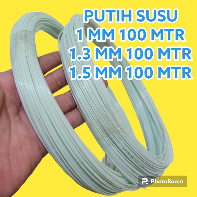 Fiber putih susu 1 mm 1.3 mm 1.5 mm sangat cocok untuk sangkar /Layangan Oren/Putih