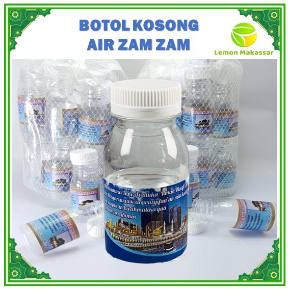 BOTOL KOSONG AIR ZAM ZAM 80 ML dan 100 ML
