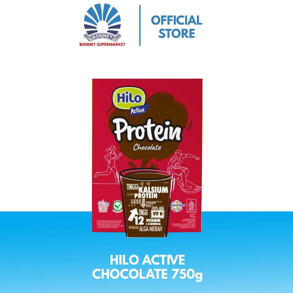 

HiLo Active Chocolate 750g - Susu Tinggi Kalsium Lebih Rendah Lemak