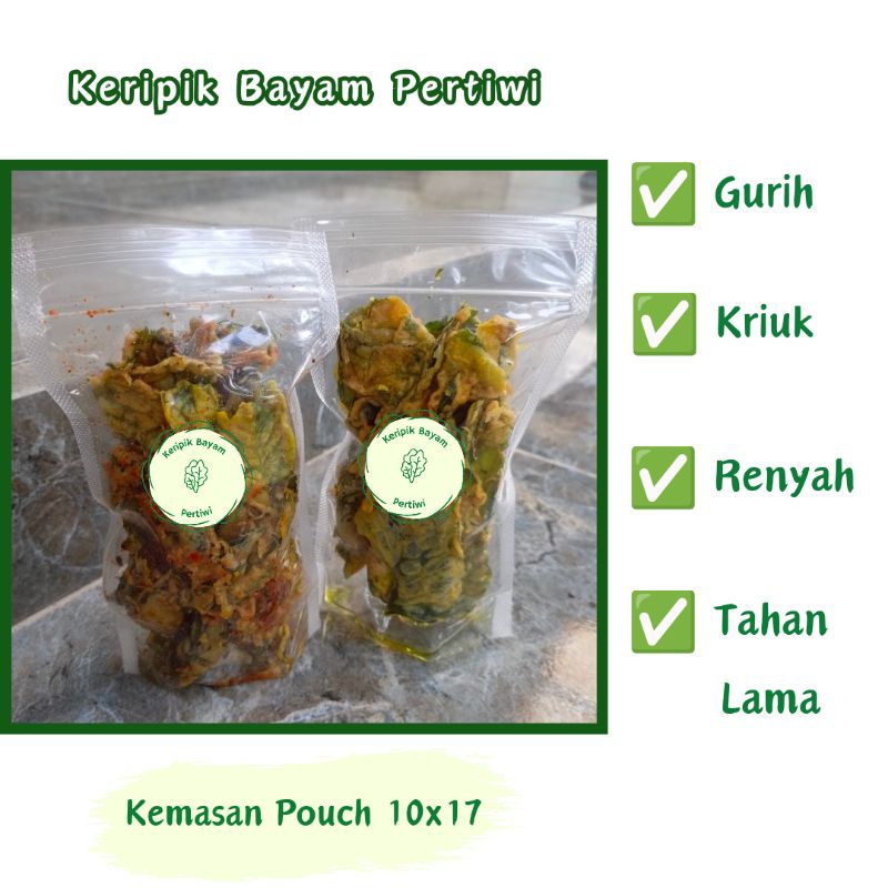 

Keripik Bayam Crispy Tahan Lama 250 gram