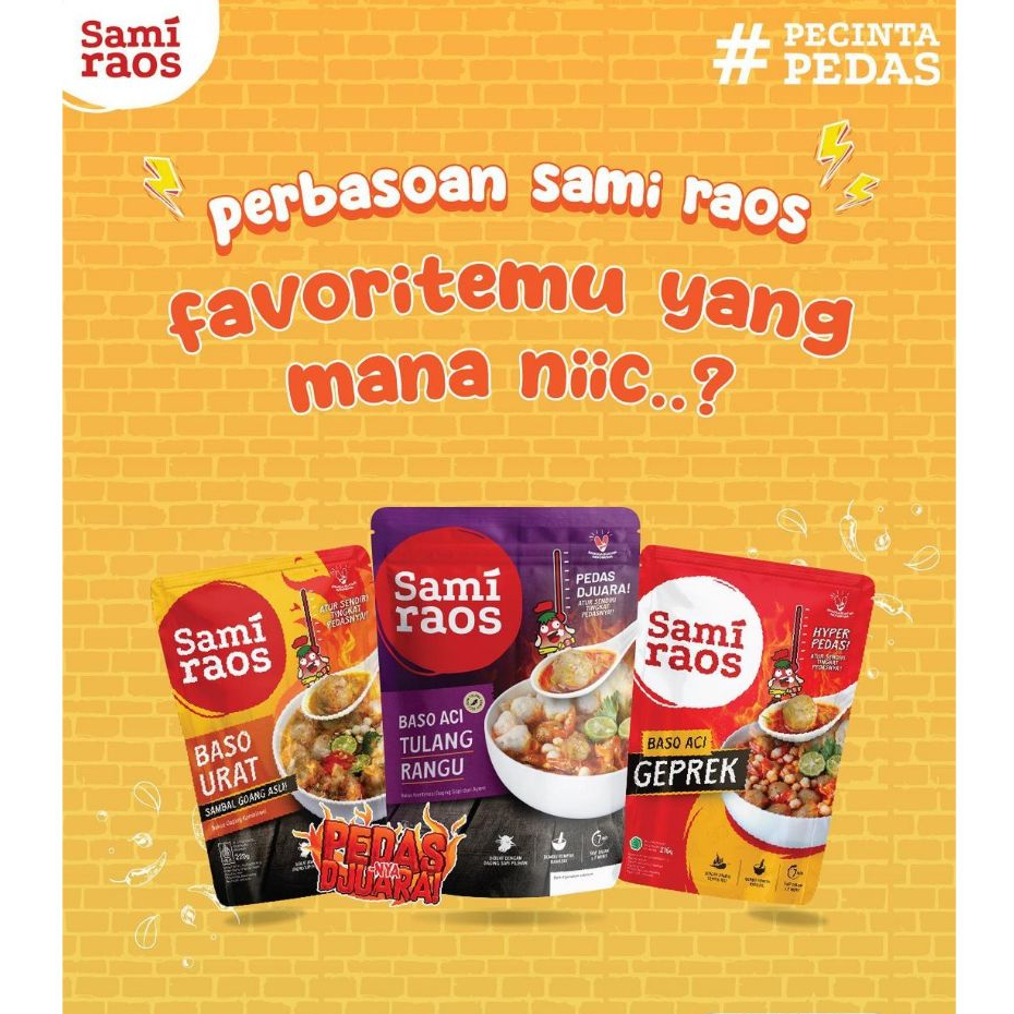 

[SAMIRAOS] Boci Baso Aci Pedas (Geprek, Tulang Rangu, & Urat) & lainnya (Mie, Soun, & Cuanki)