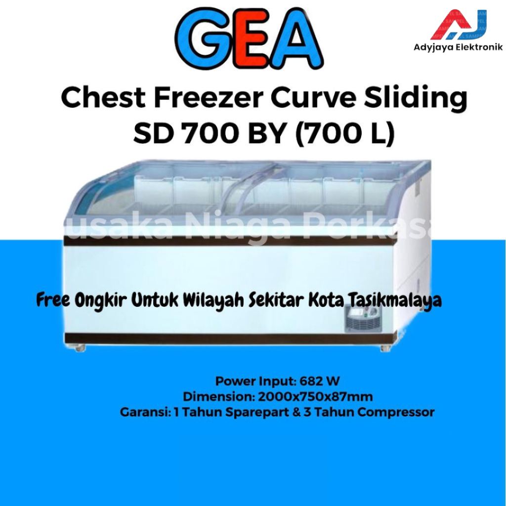 Chest Freezer Sliding GEA SD-700BY (700Liter)