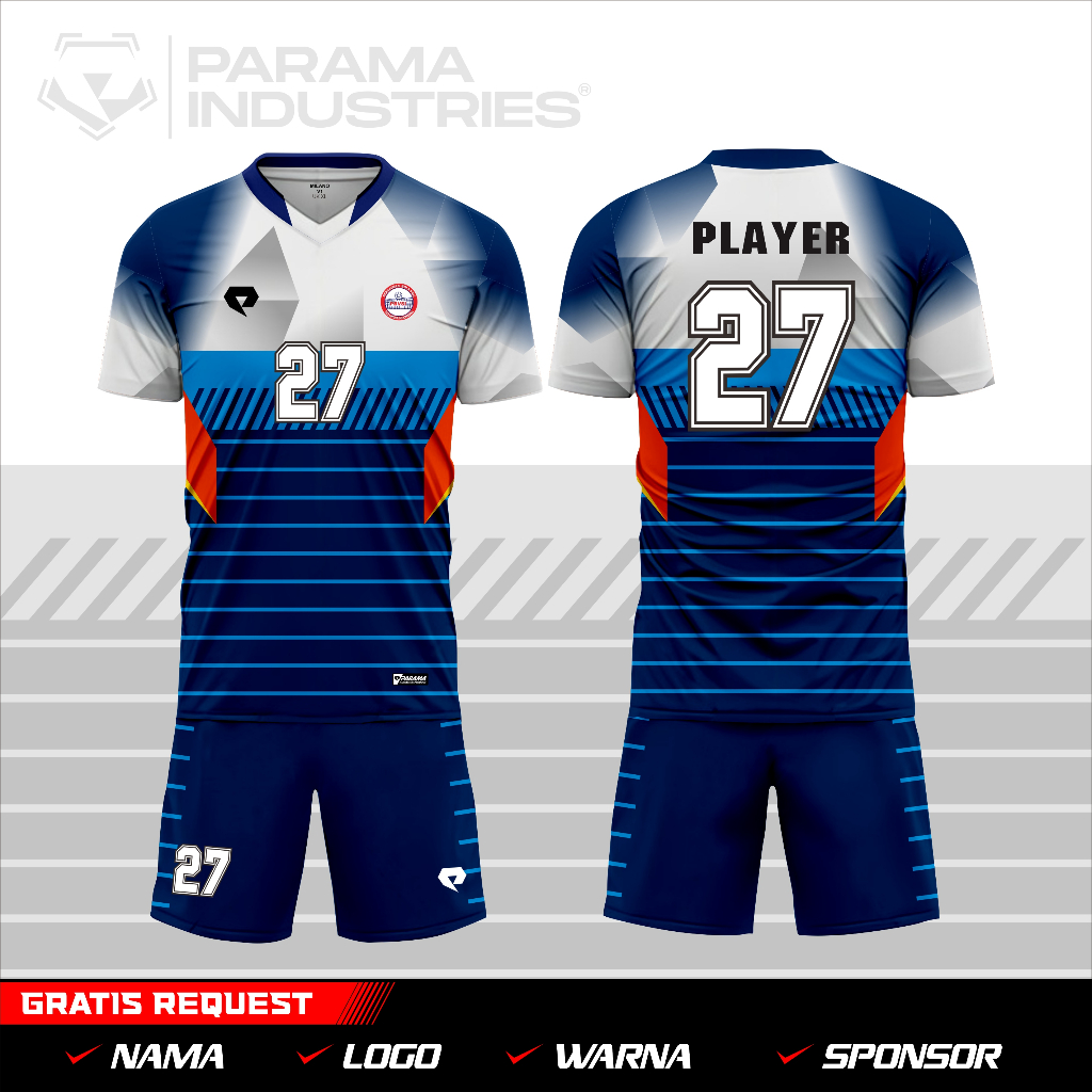 PARAMA INDUSTRIES || PROMO BAJU JERSEY FULL PRINTING CUSTOM VOLI VOLLEYBALL KEREN BAHAN BERKUALITAS