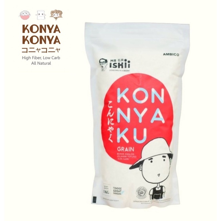 

Konnyaku Grain / Konnyaku Rice - Beras Konnyaku / Shirataki Rice - Beras Shirataki 1000g / 1kg