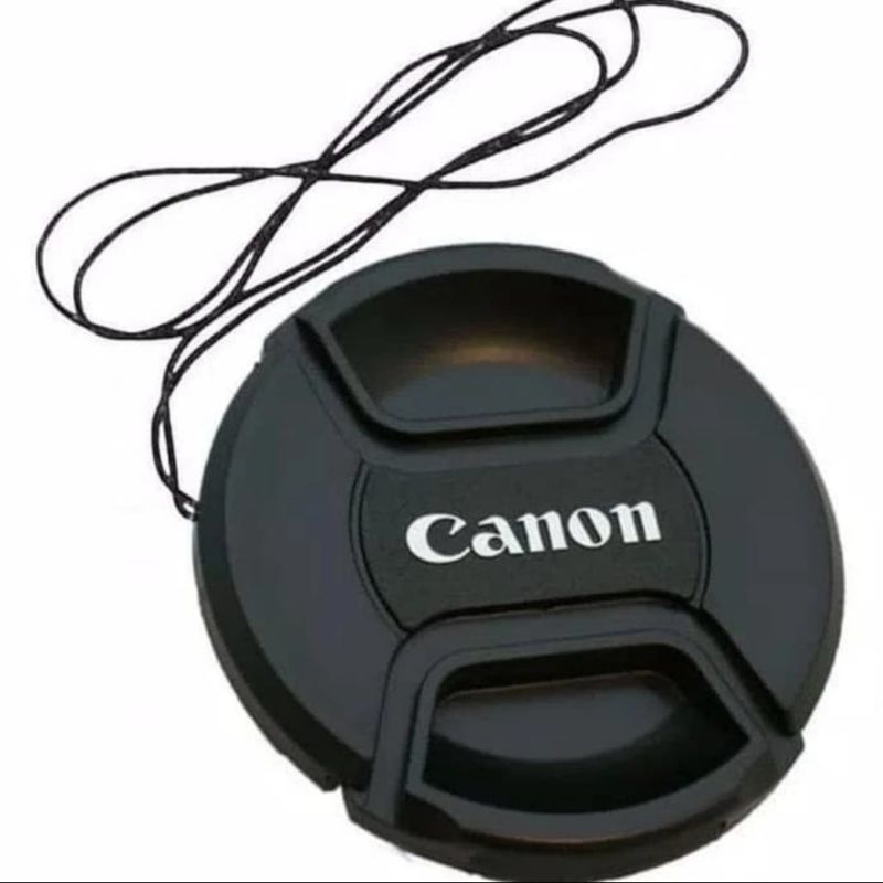 Lenscap Camera Canon, Fujifilm + Tali Kwalitas Grade Premium pennutup Lensa Camera Canon
