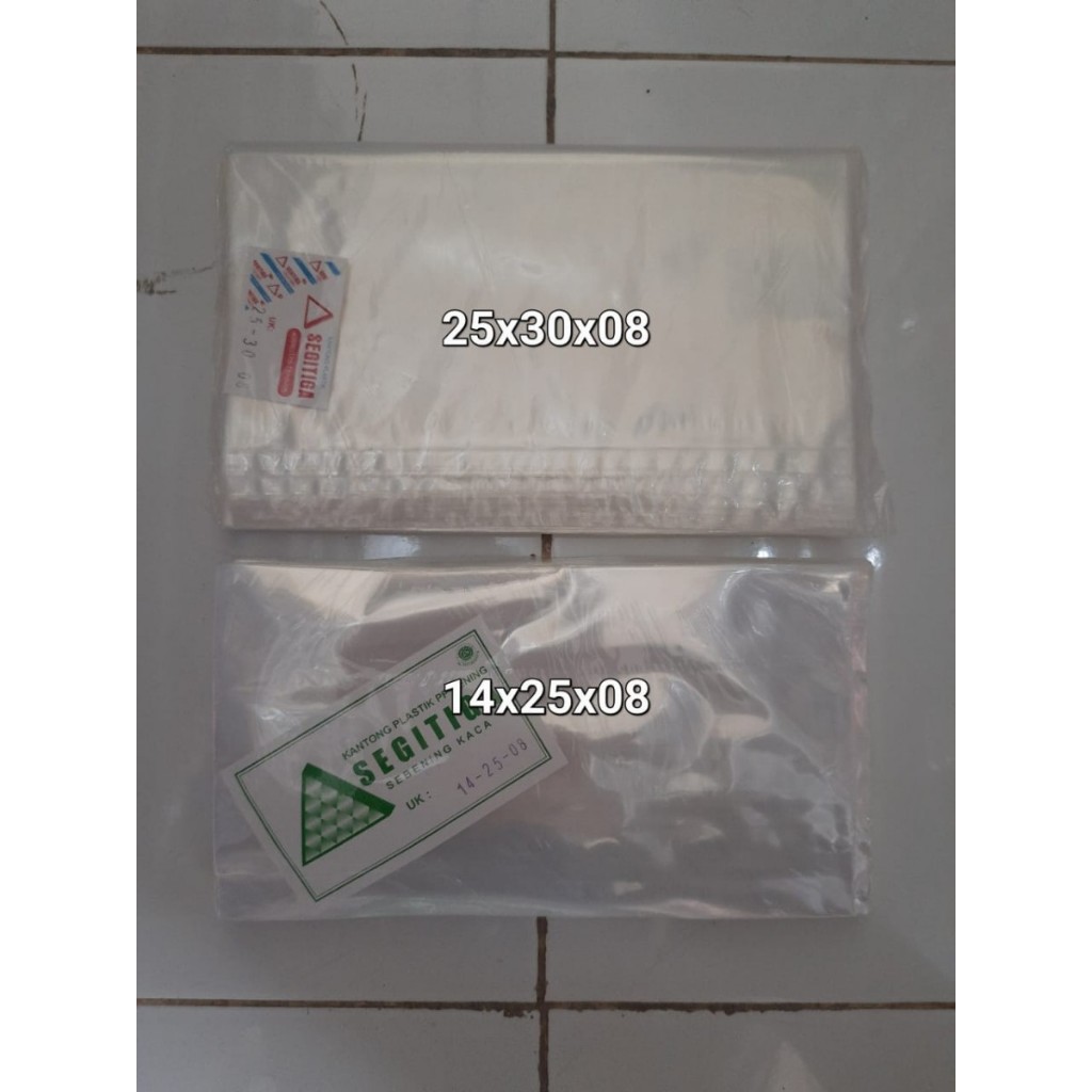 plastik PP 14x25x08 25x30x08 15x25x08 12x20x08 500gr/pak - 14x25x08