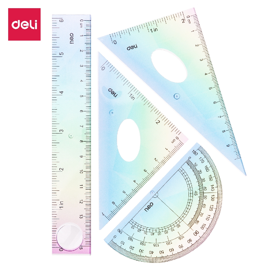 

RULER / GARISAN / PENGGARIS ACRYLIC / PENGGARIS SET / PENGGARIS BENING / PENGGARIS SET DELI EH652