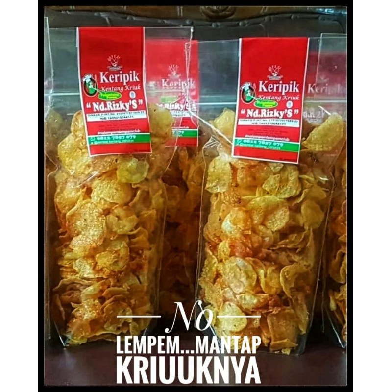 

Keripik Kentang Nd.Rizky'S , berat isi 250 gr