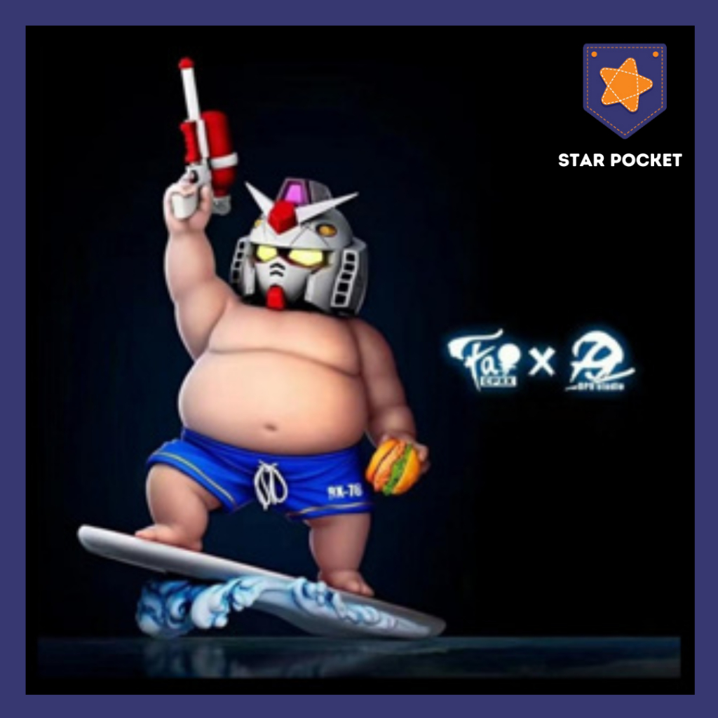 FIGURE FAT DOLL IRON MAN AND GUNDAM BY DP9 X CPXX STUDIO