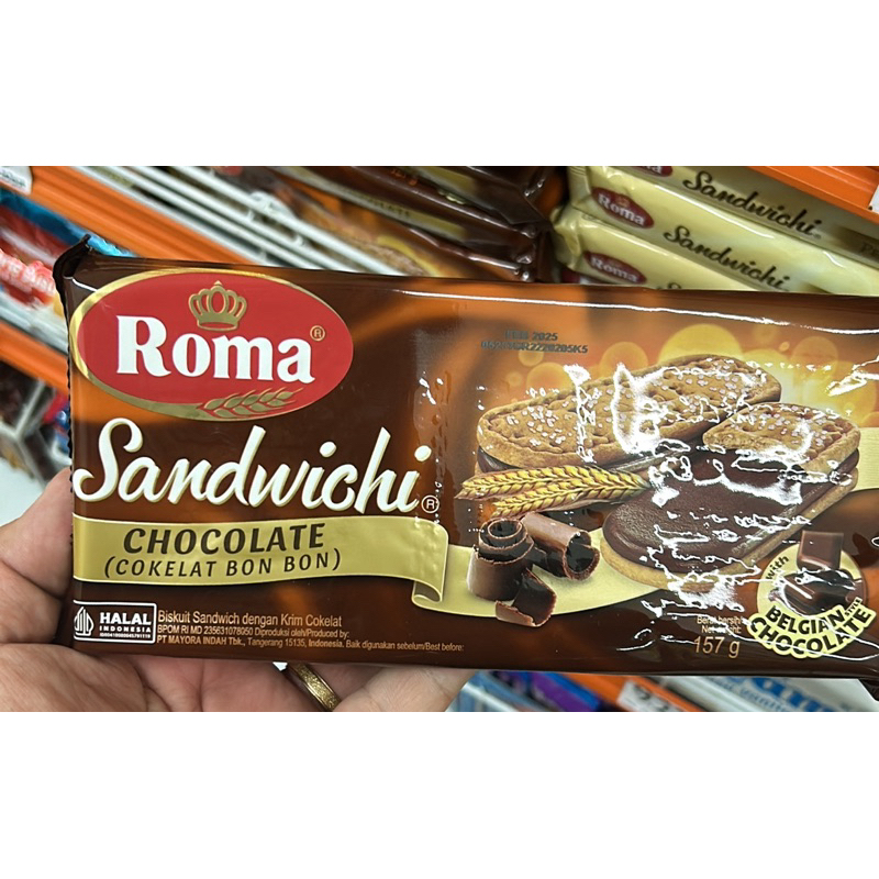 

Roma sandwichi coklat bon bon 157gram