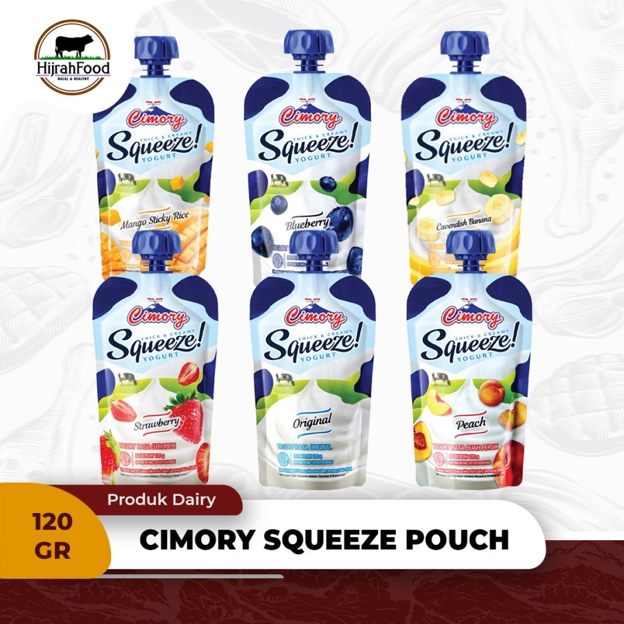 

Cimory Squeeze Yogurt 120 gram Thick Creamy Yoghurt Pouch