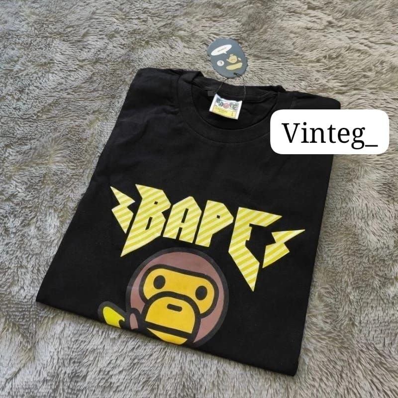 VINTEG KAOS BAPE BABY MILO T-SHIRT A BATHING APE BABY MILO UNISEX MIRROR 1:1 PREMIUM