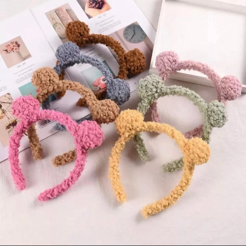 BANDO KOREA LUCU MOTIF TELINGA BERUANG