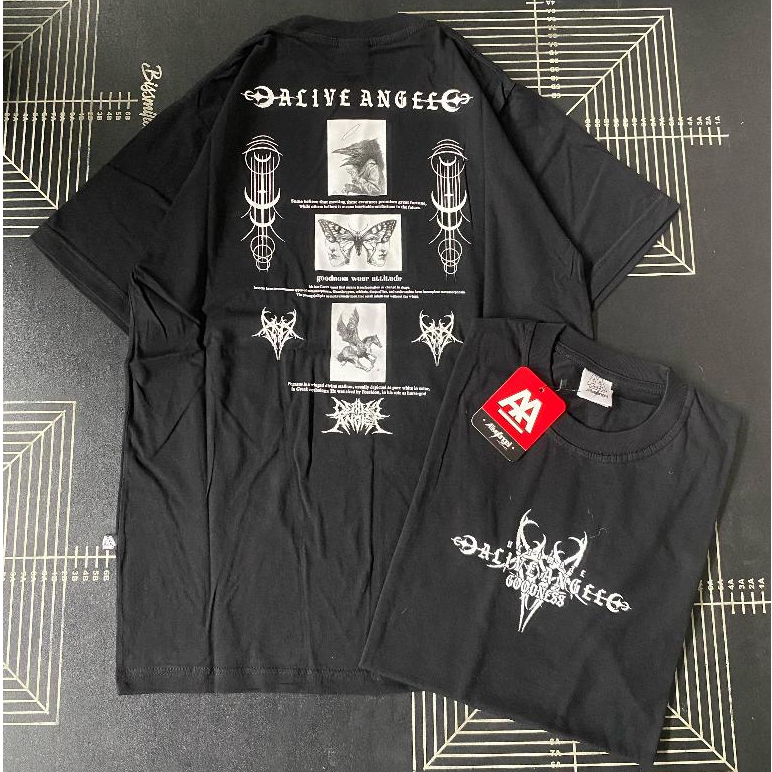 KAOS DISTRO PRIA PENTAGRAM 666 / T-SHIRT PRIA & WANITA STREETWEAR SATANIC BLACK METAL PSYCHO / LUCIF