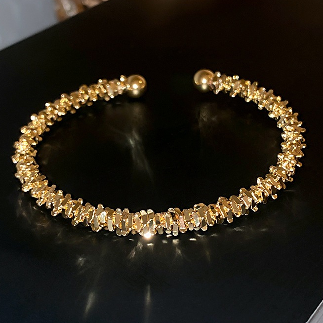 YHH-020 BANGLE GELANG ULIR Rhodium Titanium anti karat Lapis Emas VERY HIGH QUALITY