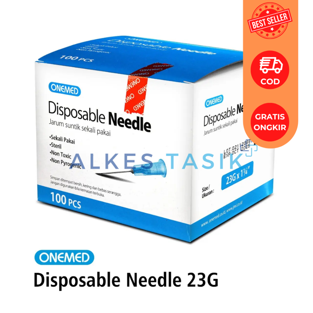 Needle Onemed 18 G 23 G 24 G 25 G Jarum Suntik 100 pcs