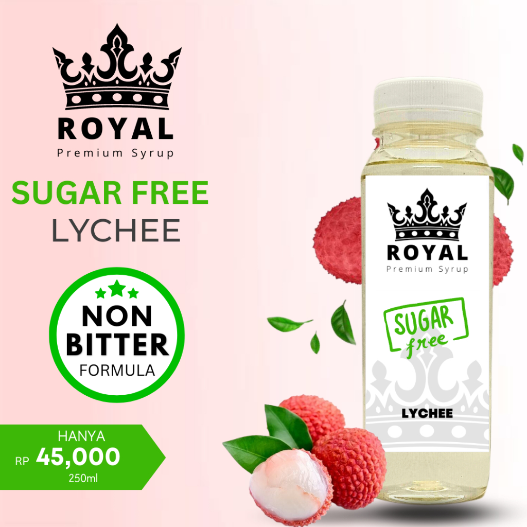 

ROYAL SUGAR FREE Lychee Keto Syrup / Sirup Leci (250ml)