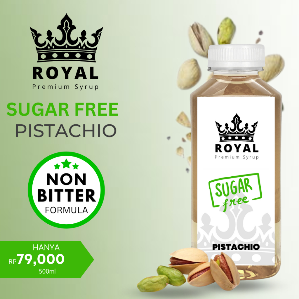 

ROYAL SUGAR FREE Pistachio Syrup / Sirup Pistachio (500ml)