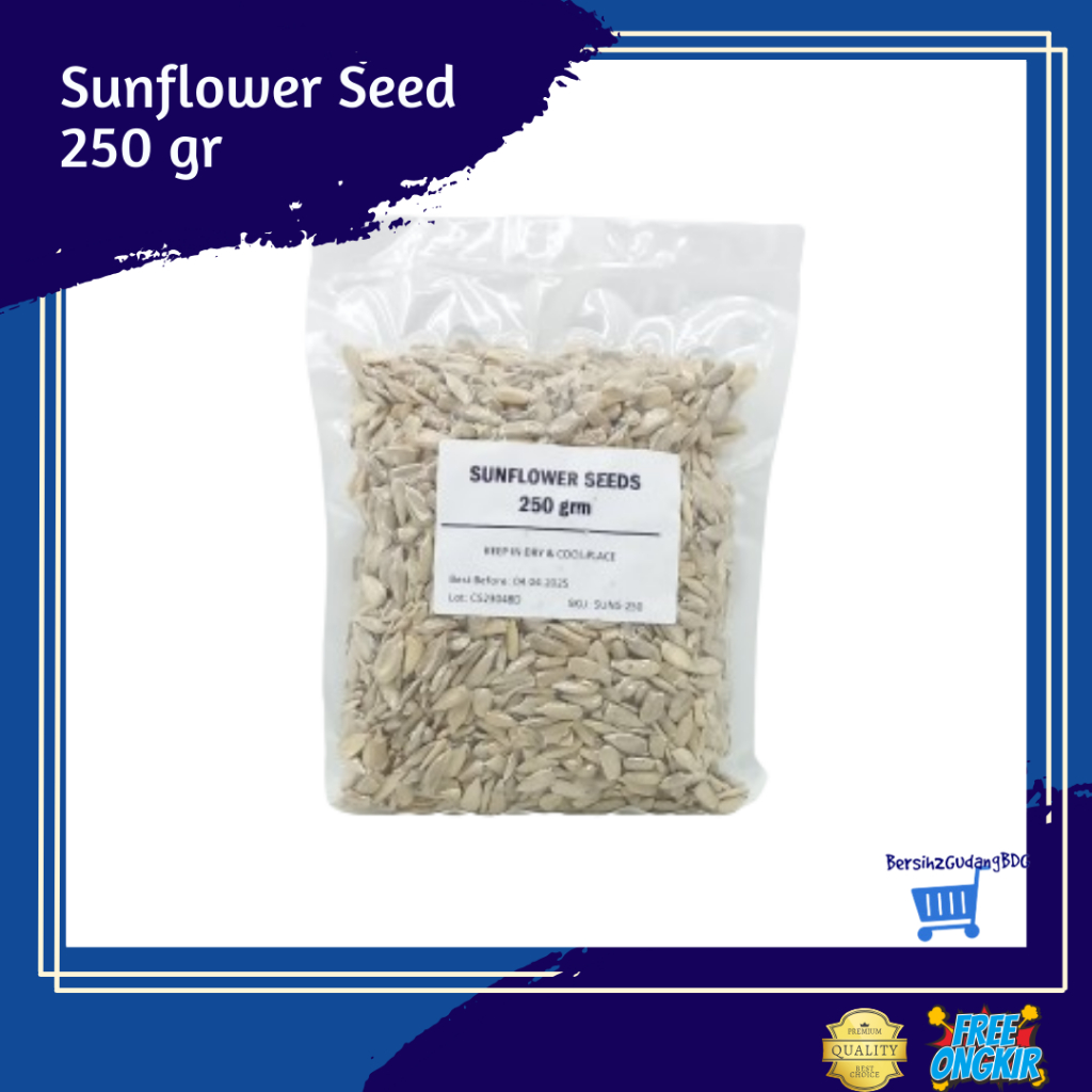 

Sunflower Seed Raw 250 gr / Biji Bunga Matahari Mentah / Kuaci 250 gr