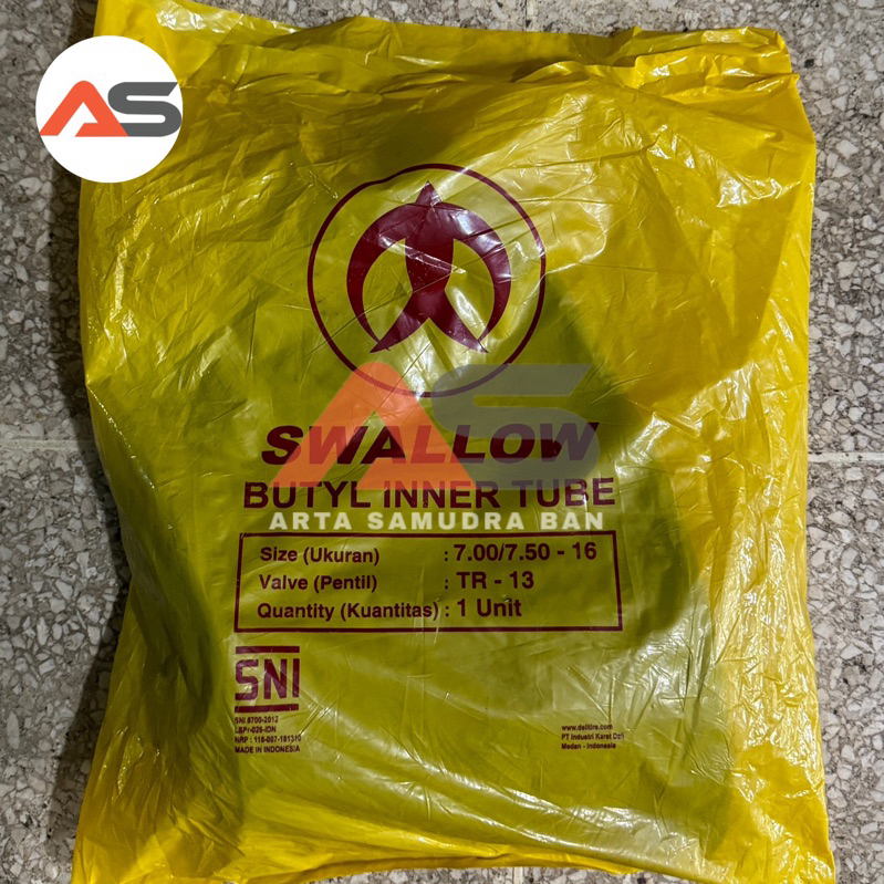 Ban Dalam Swallow 700 / 750 7.00 / 7.50 - 16 R16 Pentil Pendek