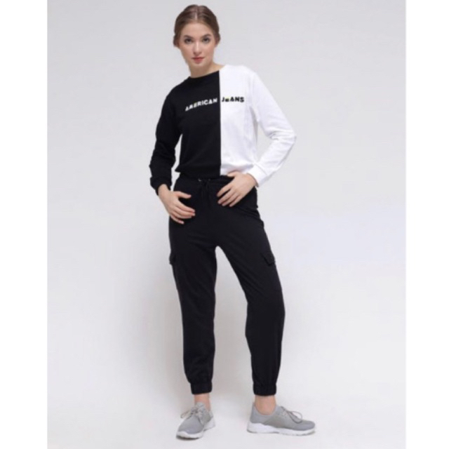 Celana olahraga / training panjang wanita  |  Celana training cargo wanita by nevada