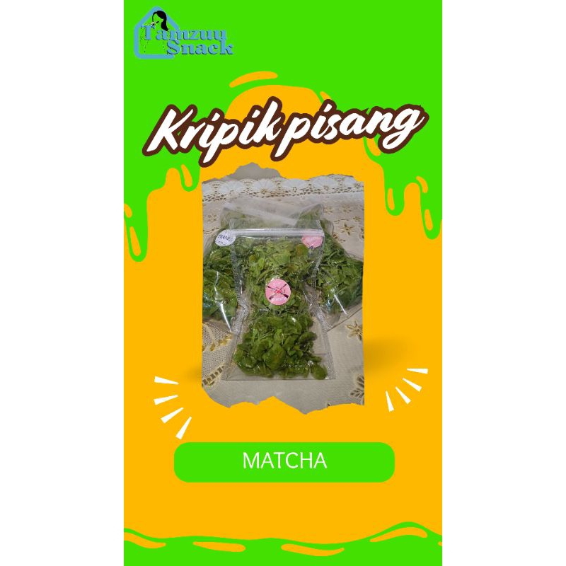 

Kripik Pisang Coklat Matcha 110g