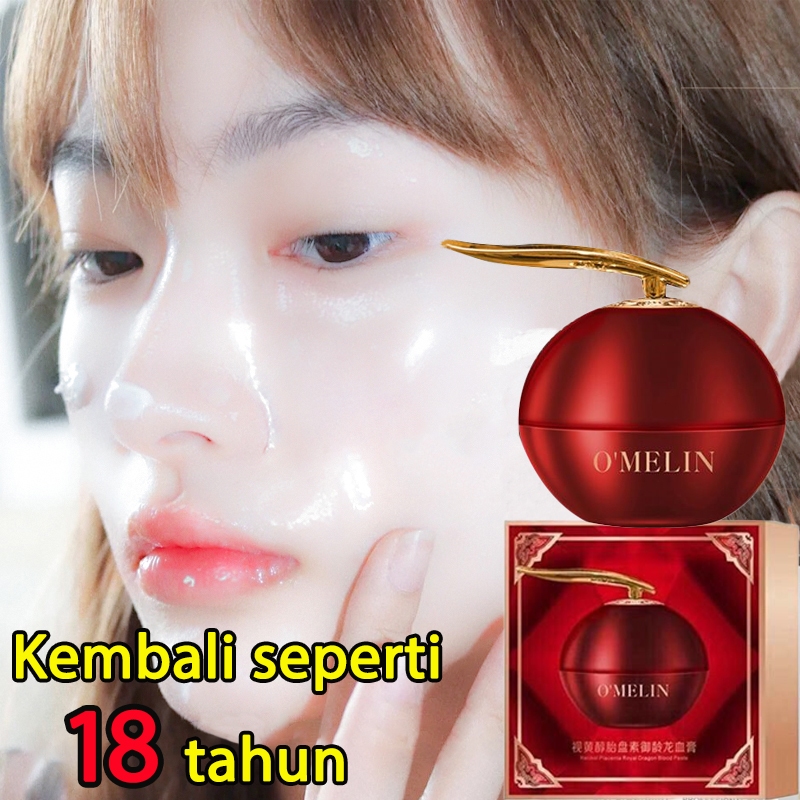 OMelin Cream Retinol Royal Dragon Blood Pencerah, Pemutih Dan Pelembab Muka/omelin cream apel ori/kr