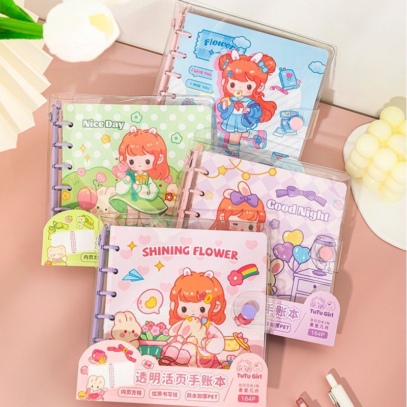 

Buku Binder TUTU Lucu Korea Spiral Notebook Catatan PVC Refill Isi Ulang Loose Leaf Cantik