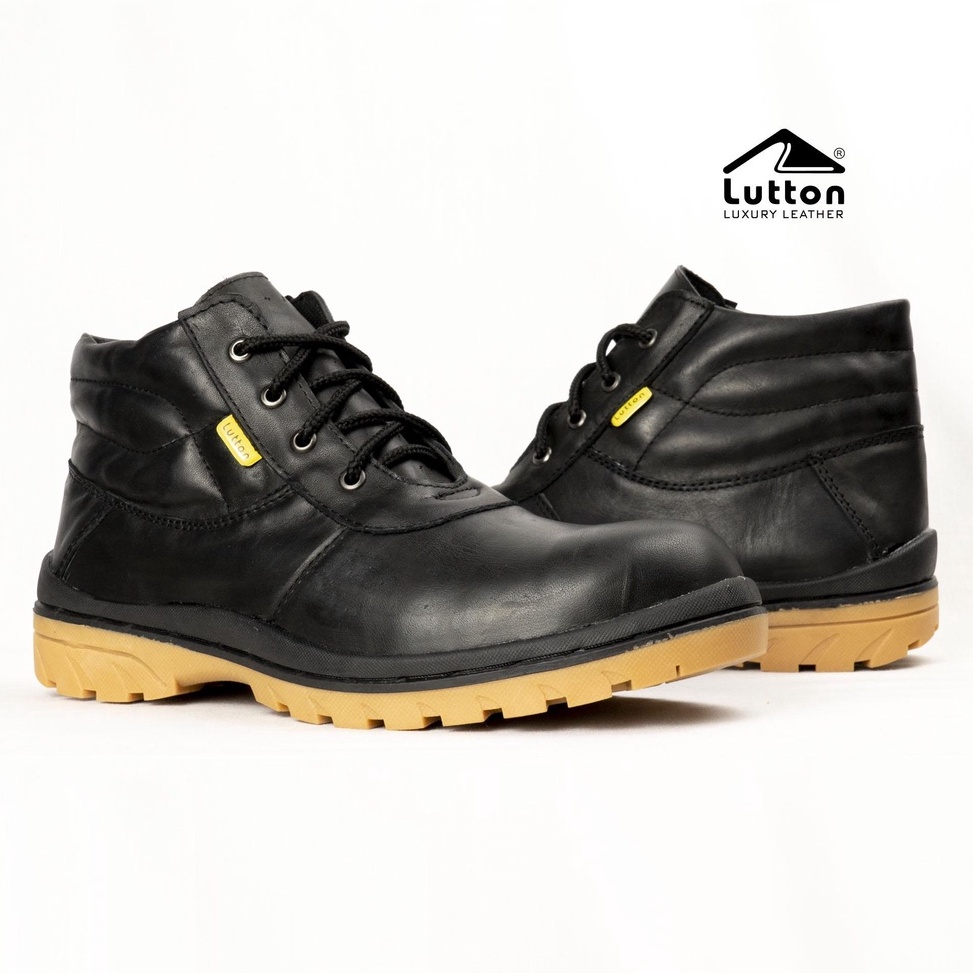 ART M7T Lutton  SEPATU SAFETY PRIA BOOT KULIT ASLI  BOOT KULIT TALI