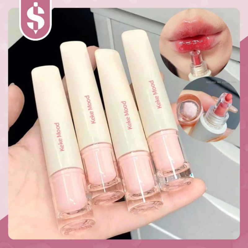 [FREE GIFT + PACKING DUS] READY TERMURAH KEKEMOOD Lip Care Jelly Lip Gloss Douyin Skincare Makeup