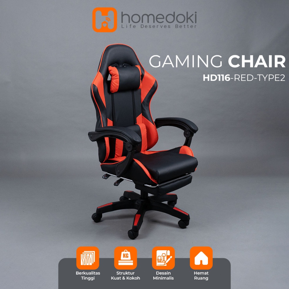 Harga Spesial Homedoki Kursi Gaming  Kursi Kantor  Kursi Putar Kursi Ergonomis  Kursi Kerja