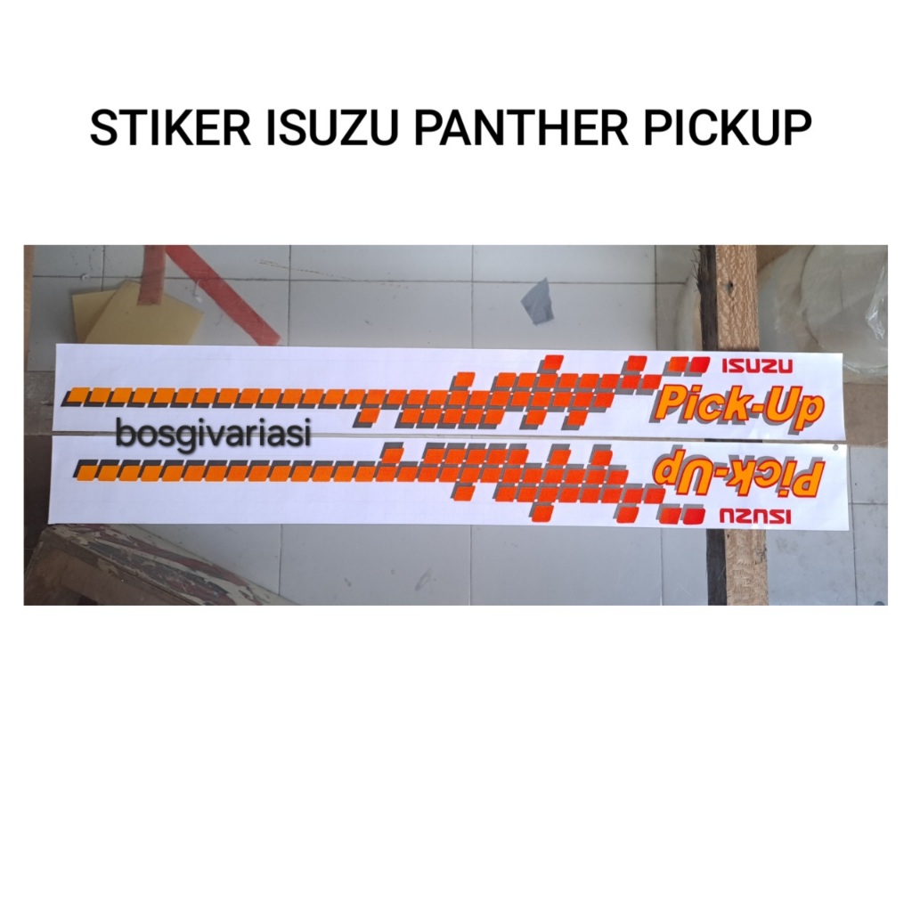 Stiker body Isuzu panther pick up/ Sticker mobil Panther pick up/ stiker panther pick up isuzu picku