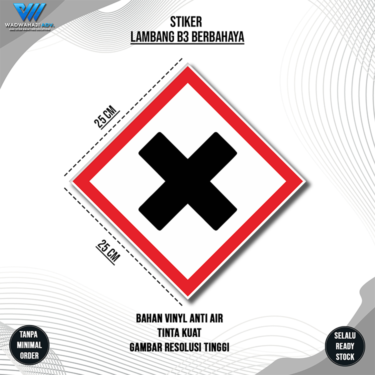 

Stiker label Simbol limbah B3 K3 Hazmat Berbahaya Bahan Vinyl Anti Air | Waterproof Wadwahaji