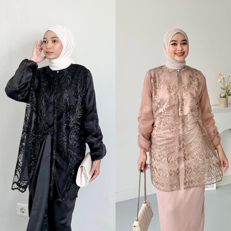Murah Diskon  OUTER Organza Motif  Outer Organza Tille Sapto by DEZHAF