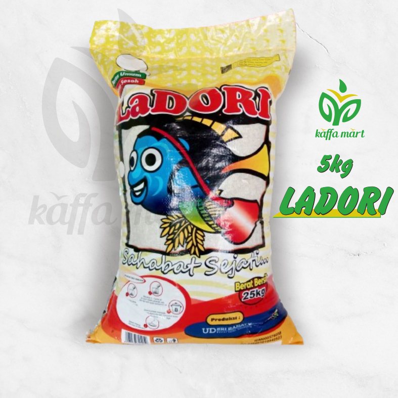 

Beras Premium Ladori Termurah harum wangi 5kg (Repack Plastik Bening)