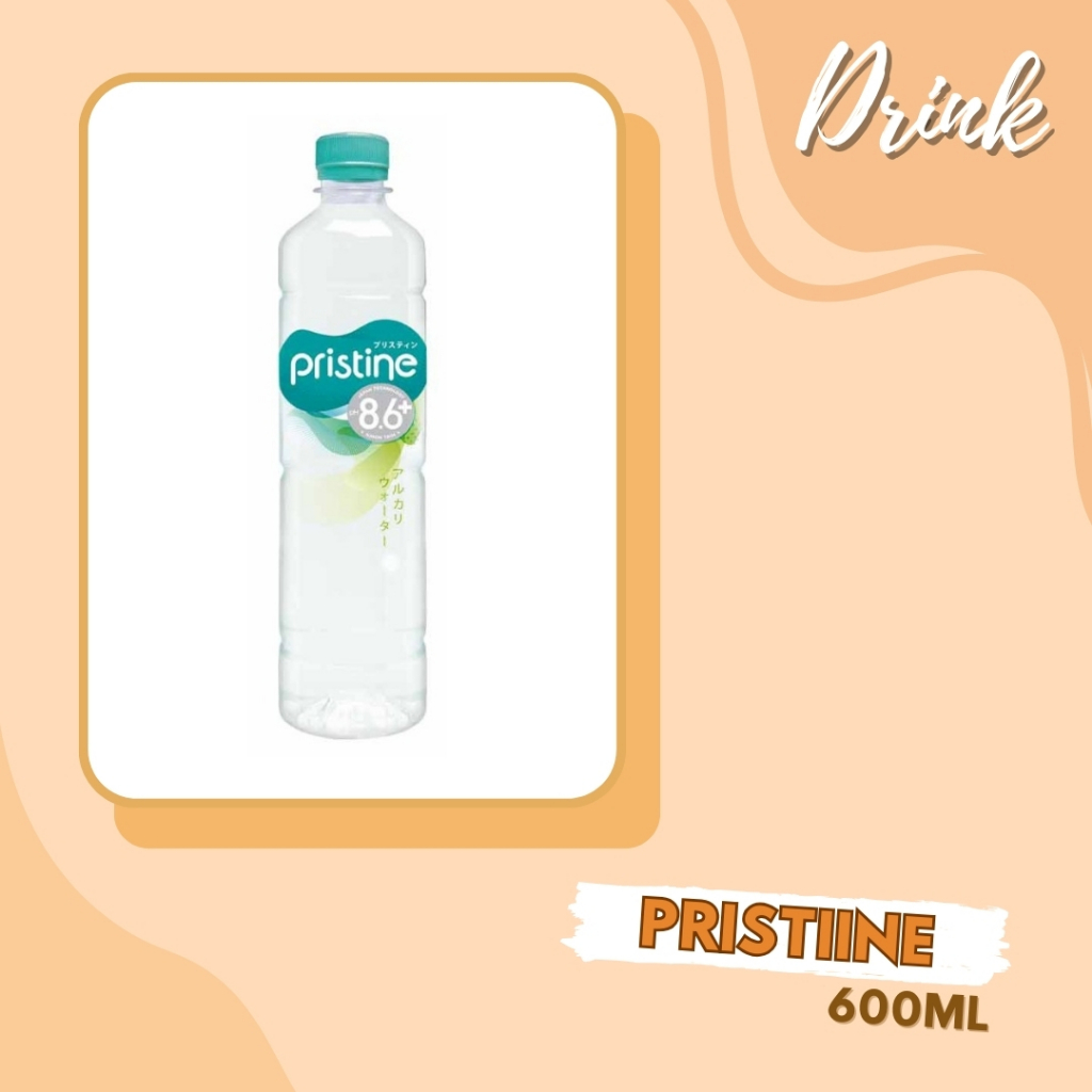 

DRINK | MINUMAN BOTOL | PRISTINE | AIR MINUM DALAM KEMASAN AIR MINERAL | PH TINGGI | BOTOL PLASTIK PET | PRISTIINE 600ML